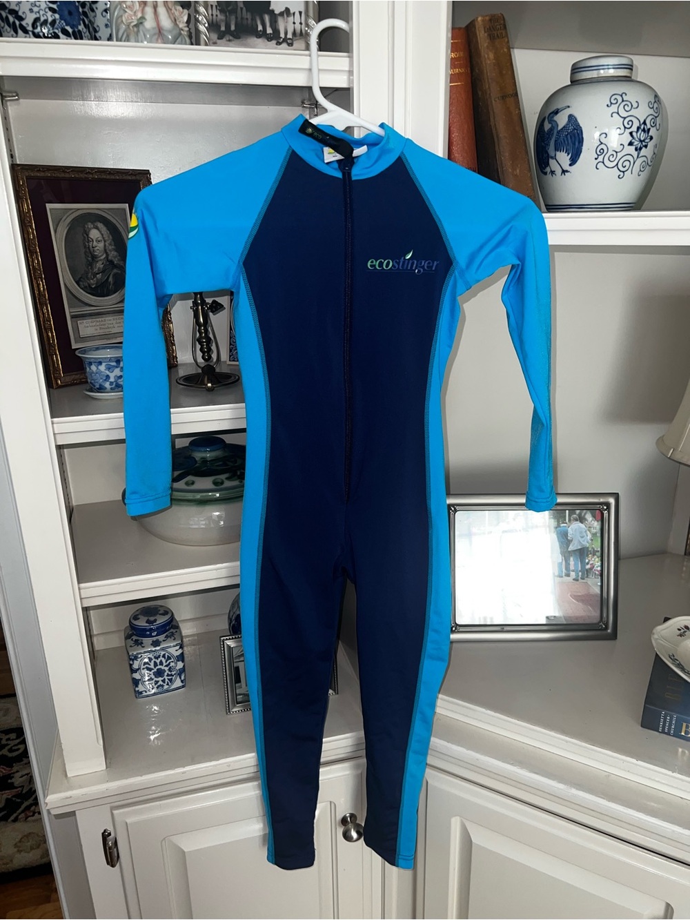 Eco-Slinger Kids Navy and Bright Blue Full-Body Long-Sleeve Rashguard